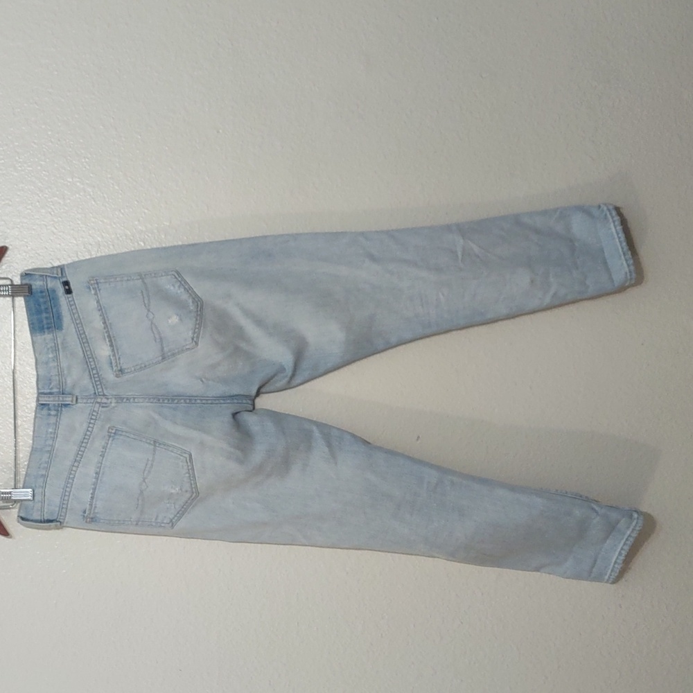 USED LUCKY BRAND JEANS SIENNA SLIM BOYFRIEND LIGHT DENIM SIZE 4 - Picture 12 of 12